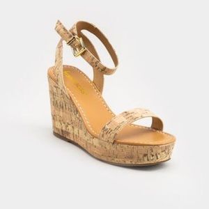 cork wedge sandal